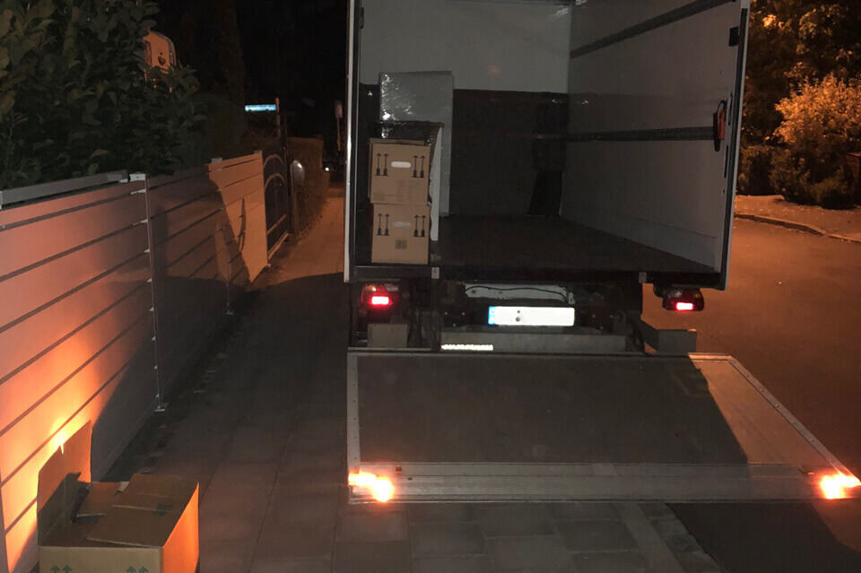 Umnzug zur späten Stunde